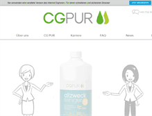 Tablet Screenshot of cg-pur.com